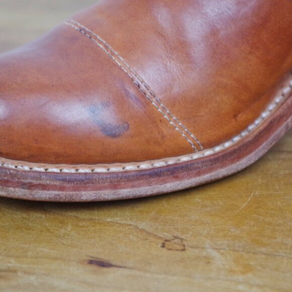 USA Made Timberland Boot Company Brown Leather Buckle Strap Ankle Boots - Picture 9 of 11